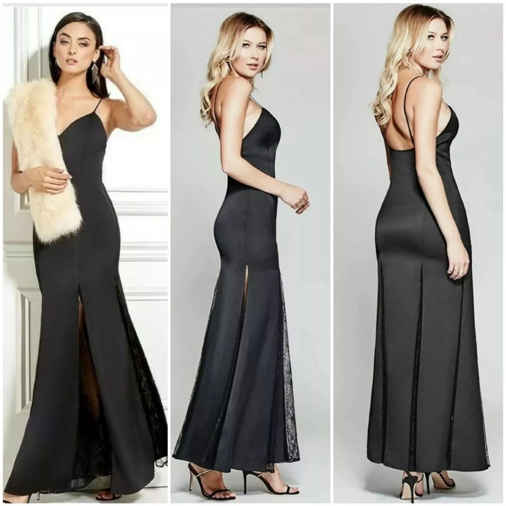 Marciano Guess Black Diana Maxi Dress NWT Sz Medium - Picture 6 of 15